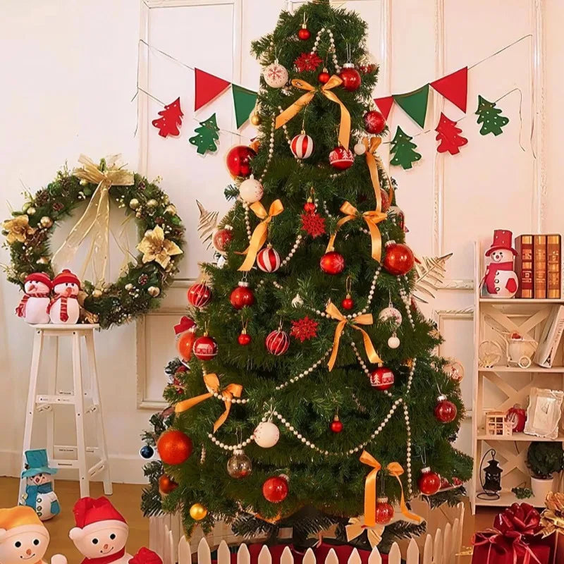 44 PCS Shatterproof Christmas Ornaments – Red White Gold Set Christmas Ornament Set Richie's