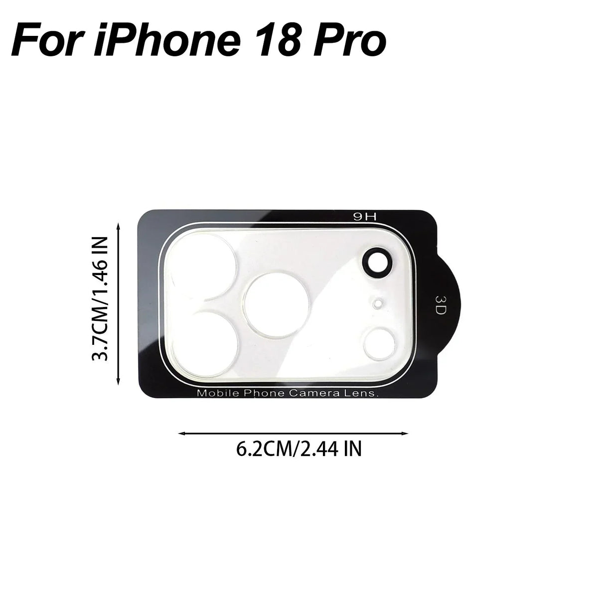 Tempered Glass Camera Lens Protector for iPhone 17 & 18 Pro Max Camera Lens Protector Richie's For iPhone 18 Pro 1PCS