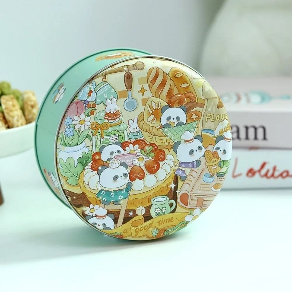 Round Cookie Tin Box | 3D Cartoon Candy Storage Can Cookie Tin Box Richie's 3 1Pc