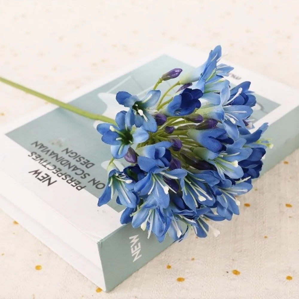 Artificial Agapanthus Flower Branch 75cm – Faux Floral Decor Artificial Flower Branch Richie's