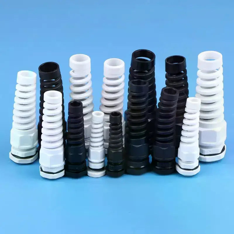 5-Pack PA66 Nylon Cable Glands – IP68 Anti-Bend Connector Cable Gland Connector Richie's