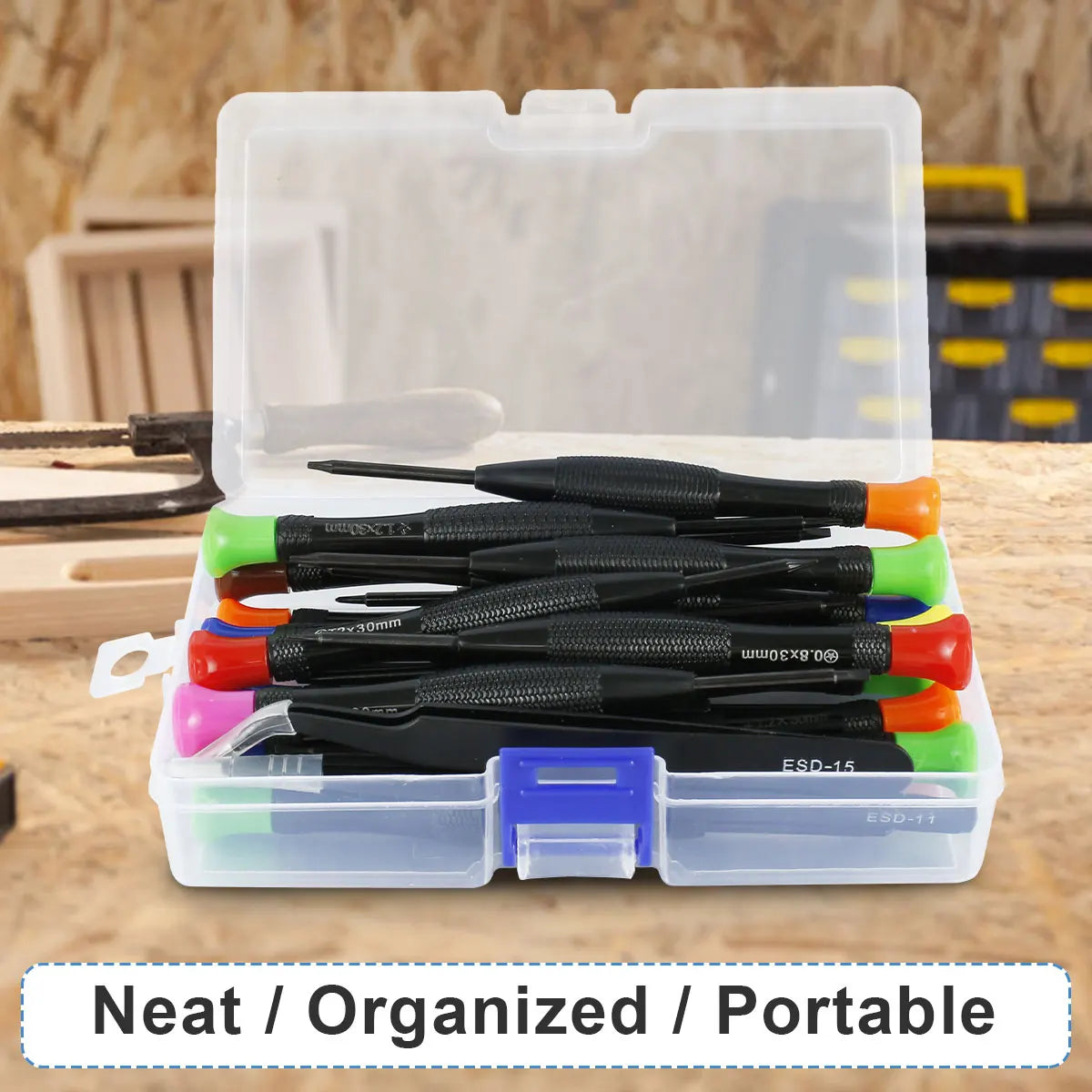 18/20Pc Precision Screwdriver Set with Tweezers | Watch & Electronics Precision Screwdriver Set Richie's