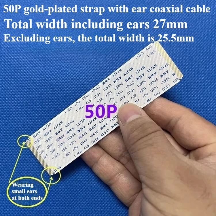 Gold-Plated FFC FPC Flexible Cable 0.5mm Pitch 40–96 Pin Flat Flexible Cable Richie's