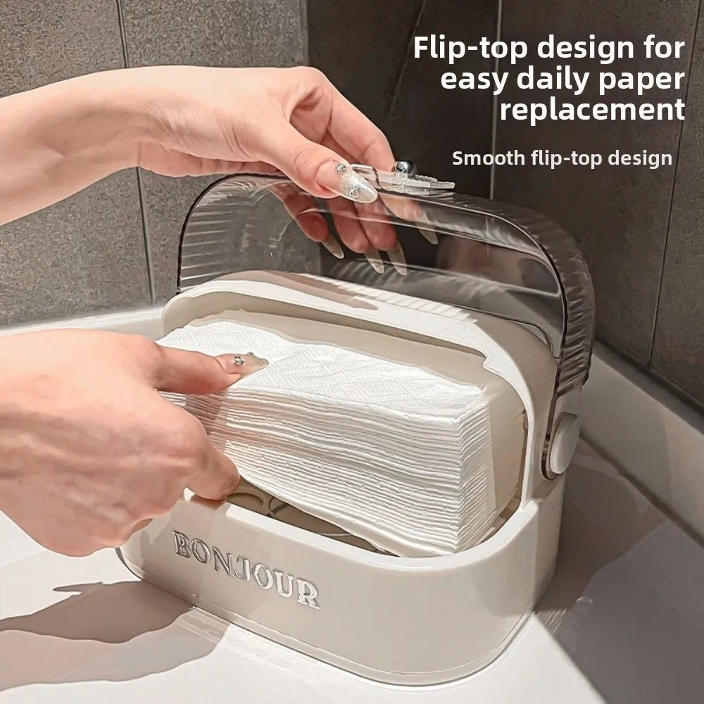 Transparent Paper Towel Holder Large Capacity Dispenser – Red Napkin Dispenser Richie's