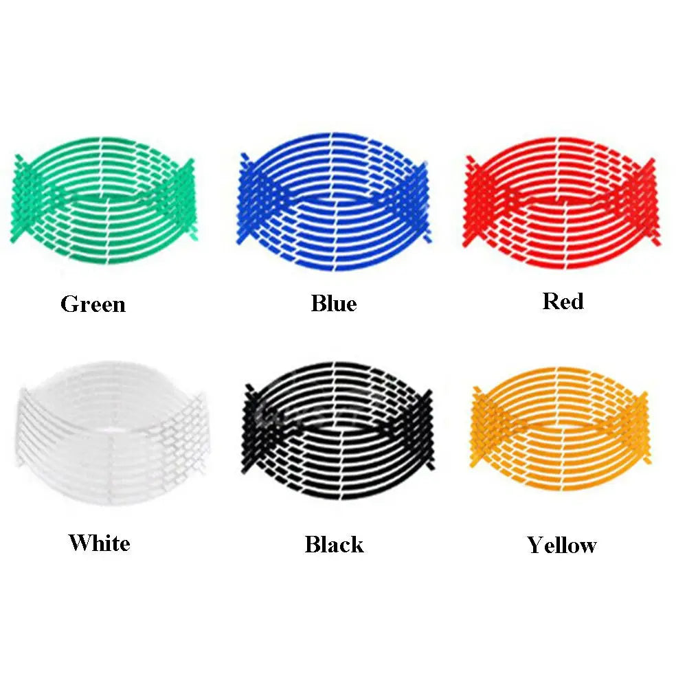 Reflective Wheel Rim Tape Sticker Strips for Motorcycle & Bike Wheel Rim Sticker Richie's