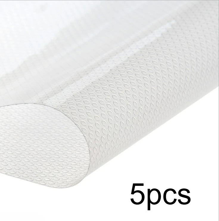 5-Pack Washable Freezer Shelf Liner Mats | Kitchen Organizer Kitchen Shelf Liner Richie's WHITE 5pcs