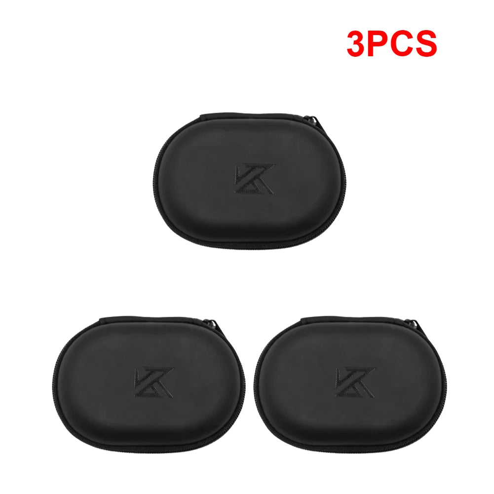 Universal PU Leather Earphones Case – Portable Storage Box Earphone Storage Case Richie's 3PCS