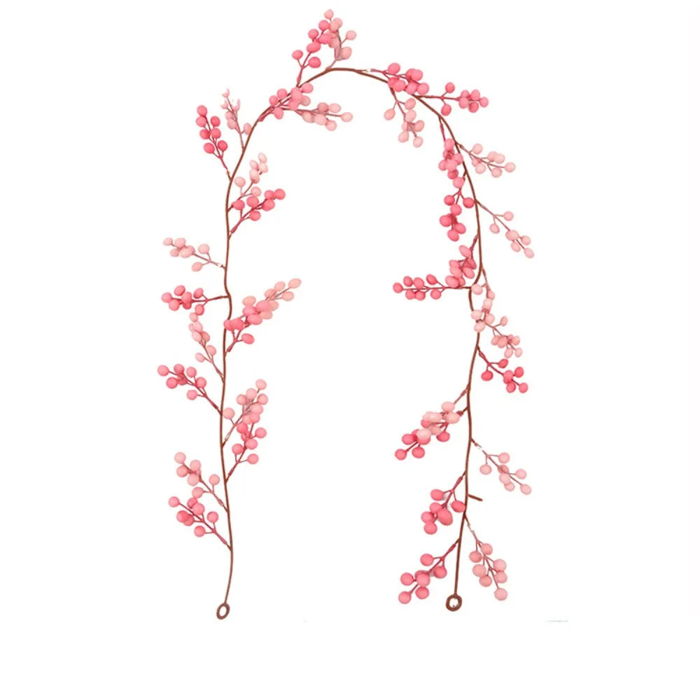 DIY Pink Berry Christmas Wreath – Artificial Garland Vine Artificial Wreath Garland Richie's A11