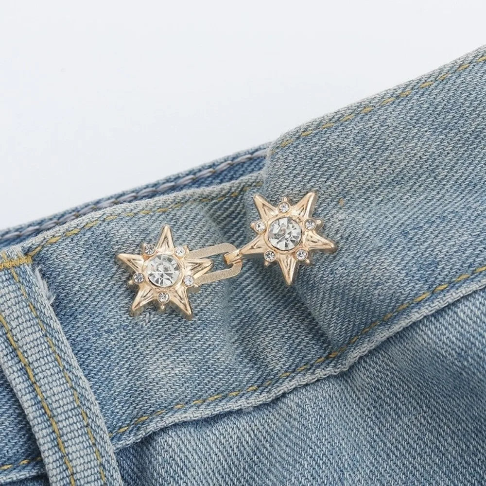 Star & Butterfly Jeans Waist Adjuster Pins – Metal Buttons Waist Adjuster Pins Richie's 7