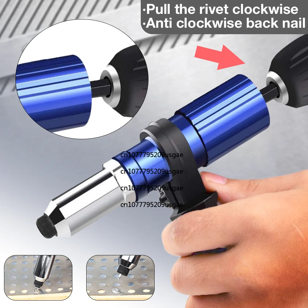 Electric Rivet Gun Drill Adapter 2.4–4.8mm Blind Rivet Kit Rivet Gun Adapter Richie's