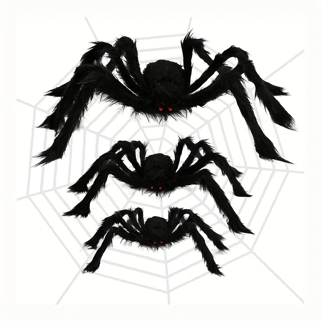 Extra Large Halloween Plush Black Spider Party Decor Prop Halloween Decoration Richie's