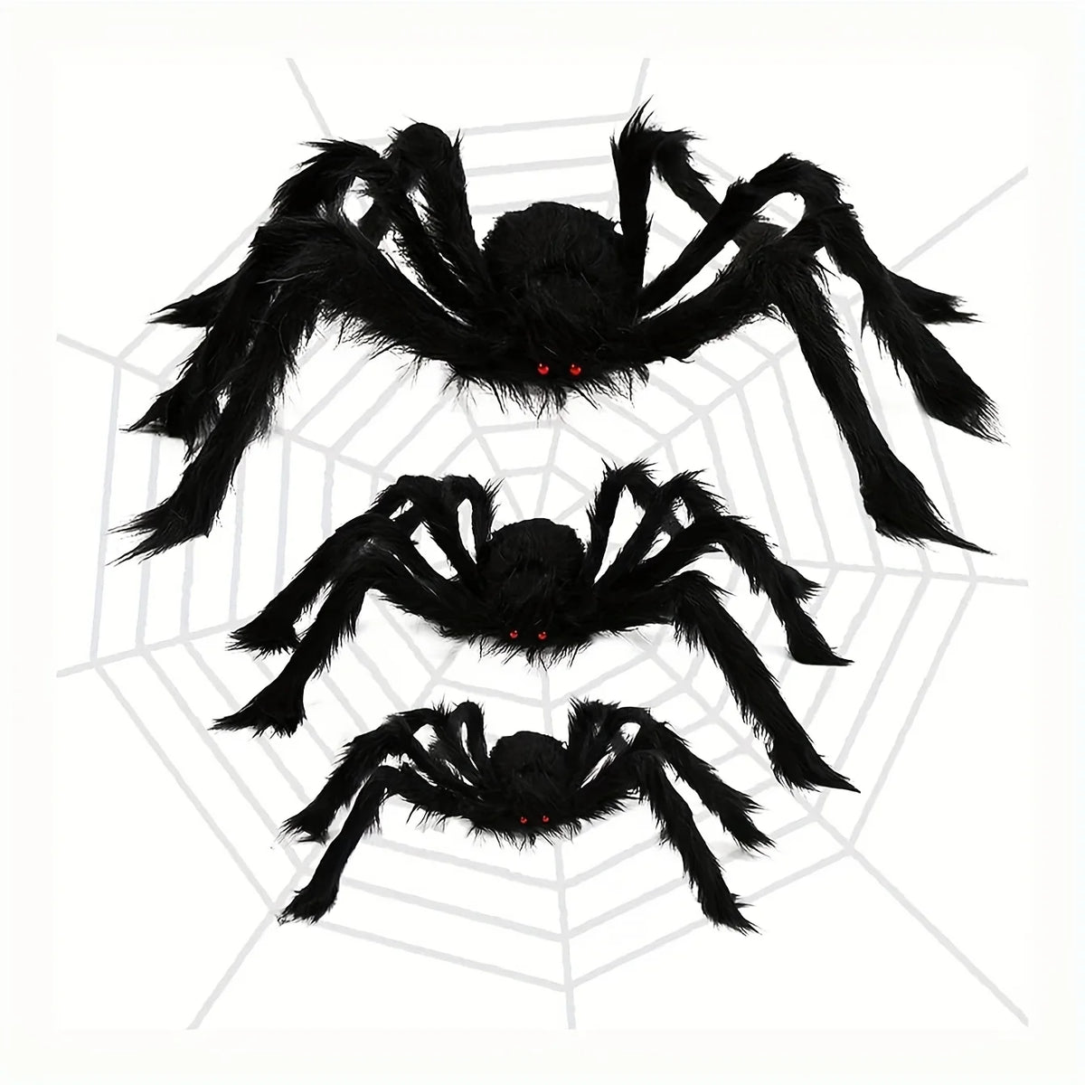 Extra Large Halloween Plush Black Spider Party Decor Prop Halloween Decoration Richie's