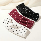 Elastic Polka Dot Yoga Headband – Fitness Sweatband for Women Elastic Headband Richie's