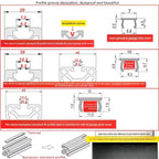 20M Aluminum Profile Groove Seal Strip – 2020/3030/4040/4545 Groove Seal Strip Richie's