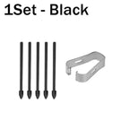 Samsung S Pen Replacement Tips 16-Set with Tweezer | Tab S6–S25 Stylus Pen Tips Richie's 1Set Black
