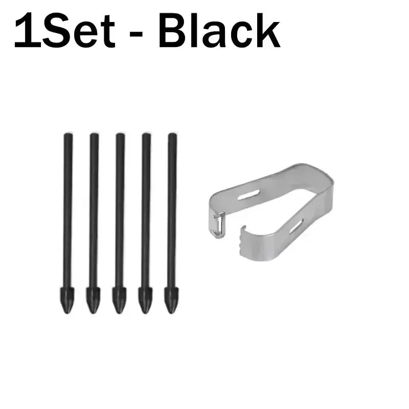 Samsung S Pen Replacement Tips 16-Set with Tweezer | Tab S6–S25 Stylus Pen Tips Richie's 1Set Black