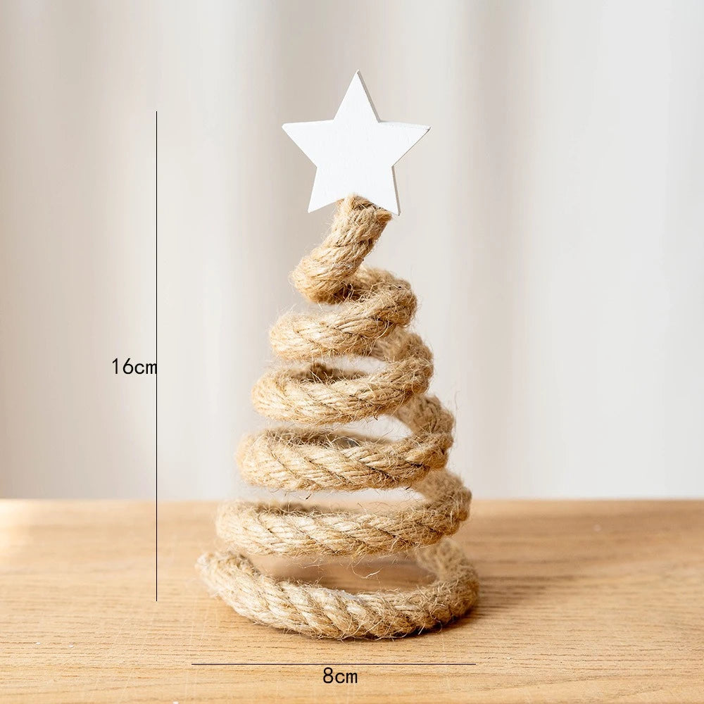 Nordic Wooden Christmas Tree Desktop Ornament | Holiday Decor Christmas Tree Ornament Richie's A 1PC