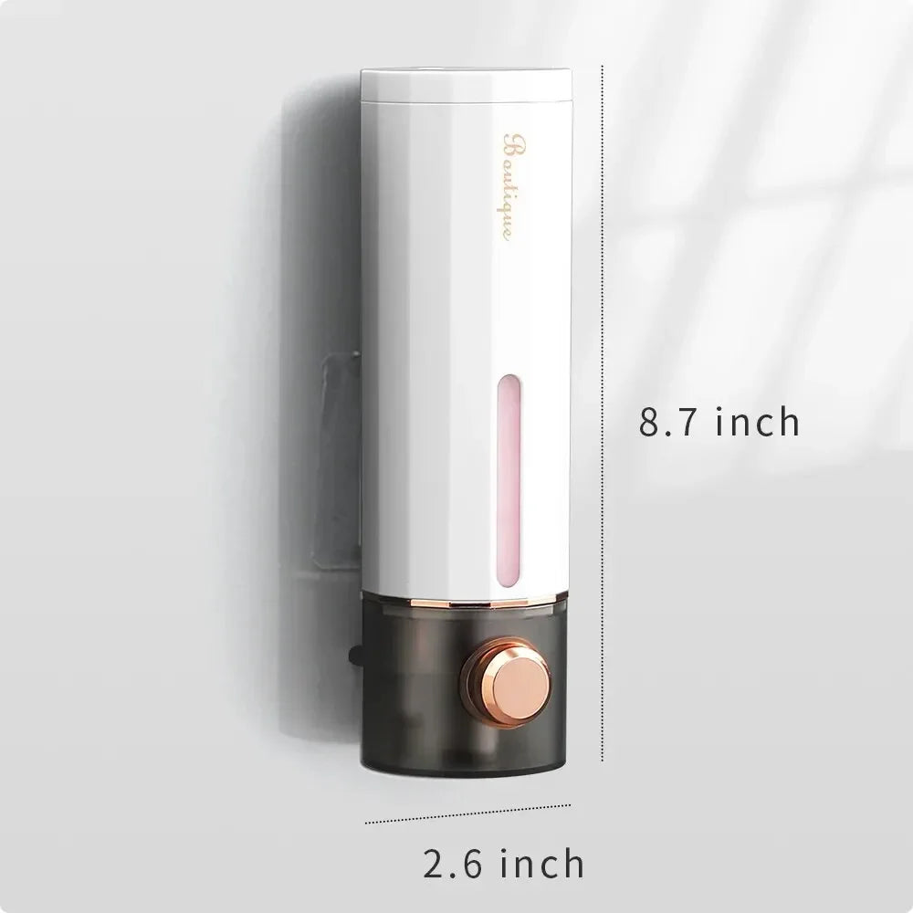 No-Drill Wall Mount Soap Dispenser 450ml – Press Button Soap Dispenser Richie's XT039-white