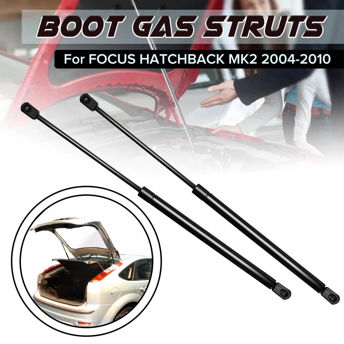 Ford Focus MK2 Hatchback Boot Gas Struts 2004–2010 | 2pcs Boot Gas Struts Richie's Default Title