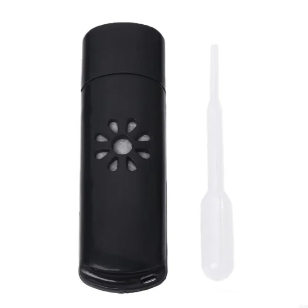 Mini USB Essential Oil Diffuser with LED – Car & Desk Use USB Aroma Diffuser Richie's Black