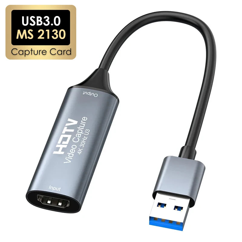 USB 3.0 4K Video Capture Card 1080@60Hz for PS4/5 Xbox Switch Video Capture Card Richie's
