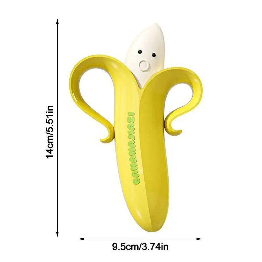 Cute Banana 2-in-1 Hair Cleaning Clip with Drainage Hole Bathroom Cleaning Clip Richie's