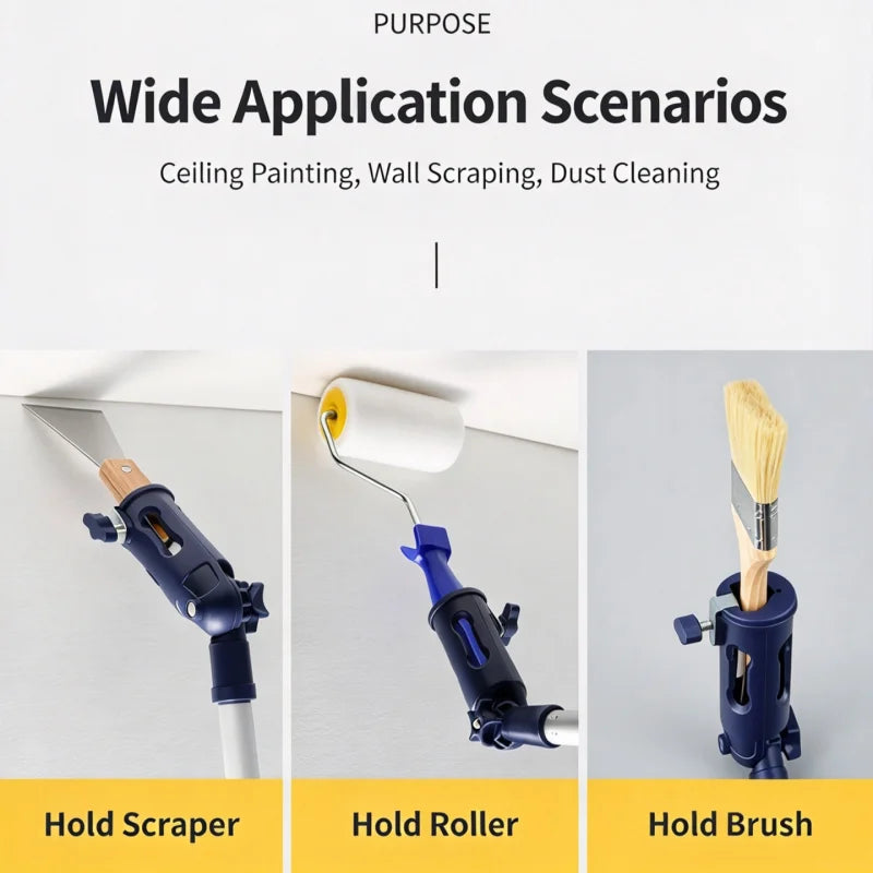 Paint Brush Extender & Roller Extension Pole Clamping Tool Paint Brush Extender Richie's