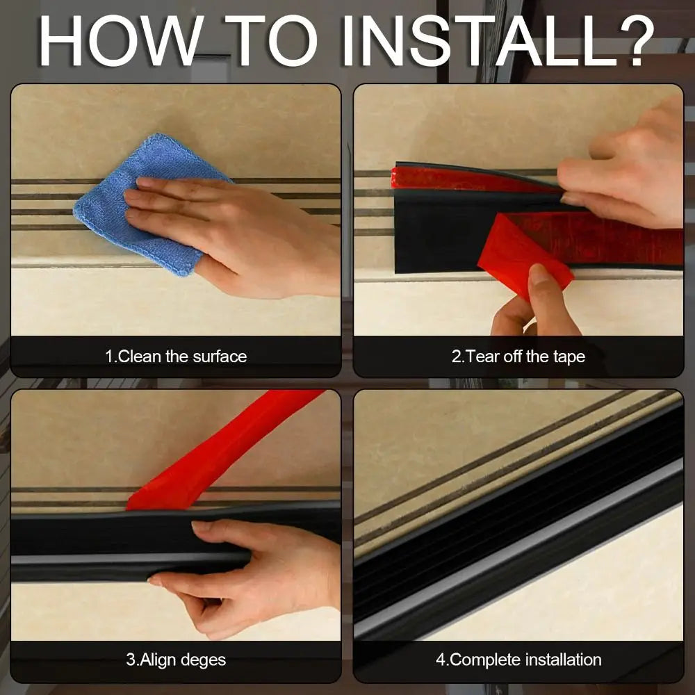 100cm PVC Non-Slip Stair Tread Strips | Peel & Stick Step Tape Stair Safety Strip Richie's