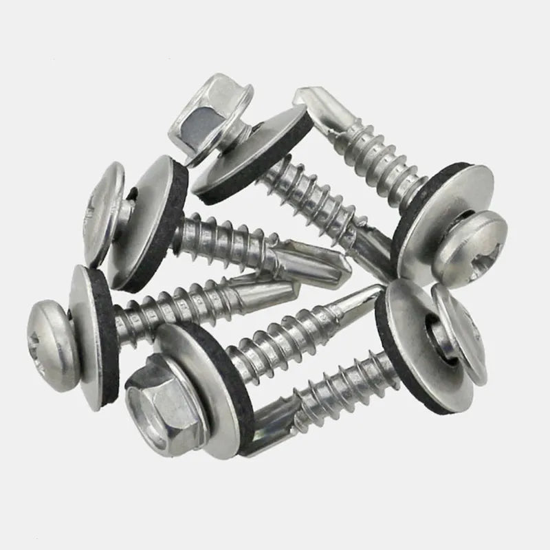 304 Stainless Steel Waterproof Roofing Washers M4.2–M6.3 Roofing Washers Richie's