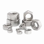 50pcs Stainless Steel UNC Hex Nuts – Sizes 2#-56 to 1/2-13 Stainless Steel Hex Nuts Richie's