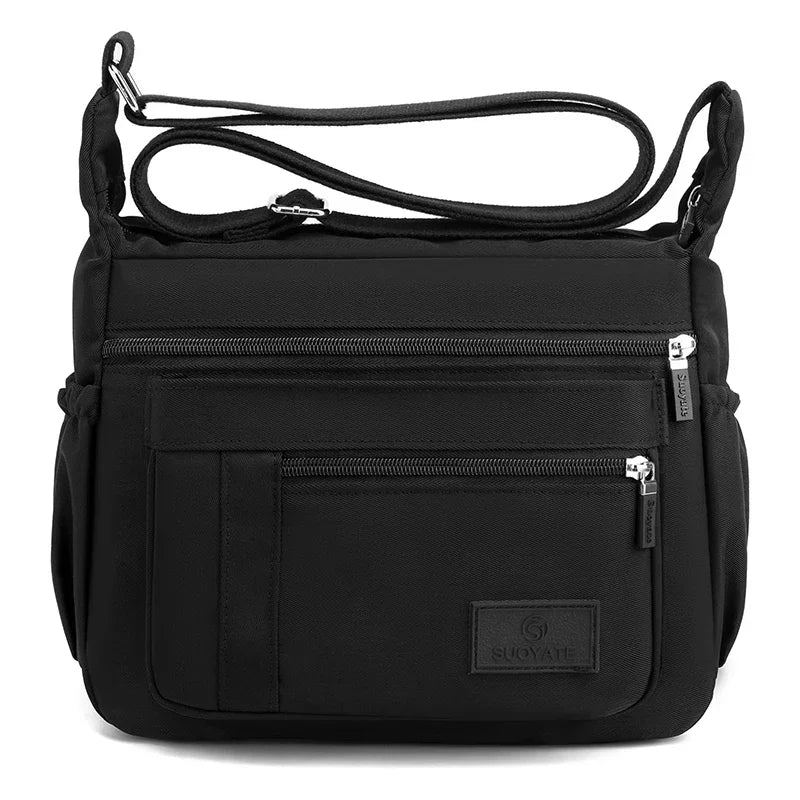 Women's Waterproof Nylon Crossbody Shoulder Bag | Fashion Handbag Crossbody Shoulder Bag Richie's black