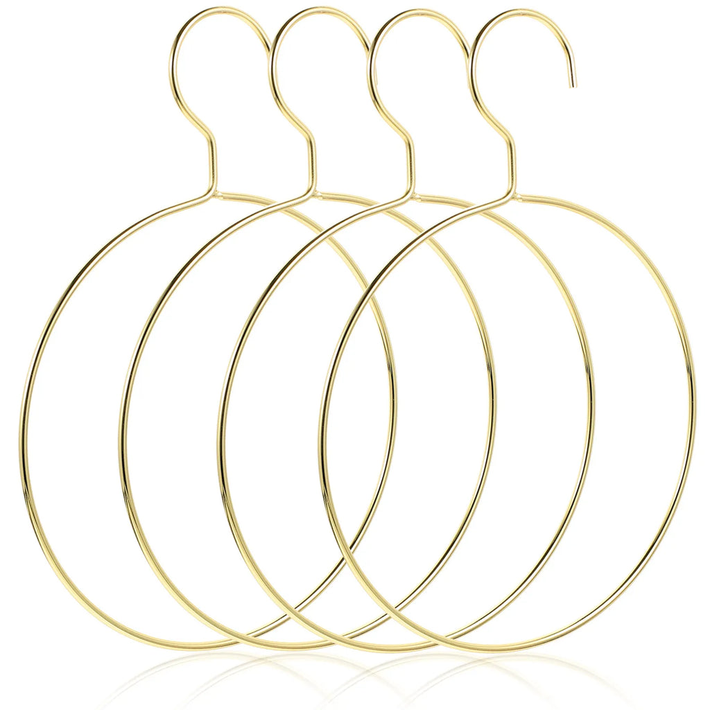 4Pcs Metal Round Ring Scarf Hanger Closet Organizer for Ties & Belts Scarf Hanger Organizer Richie's