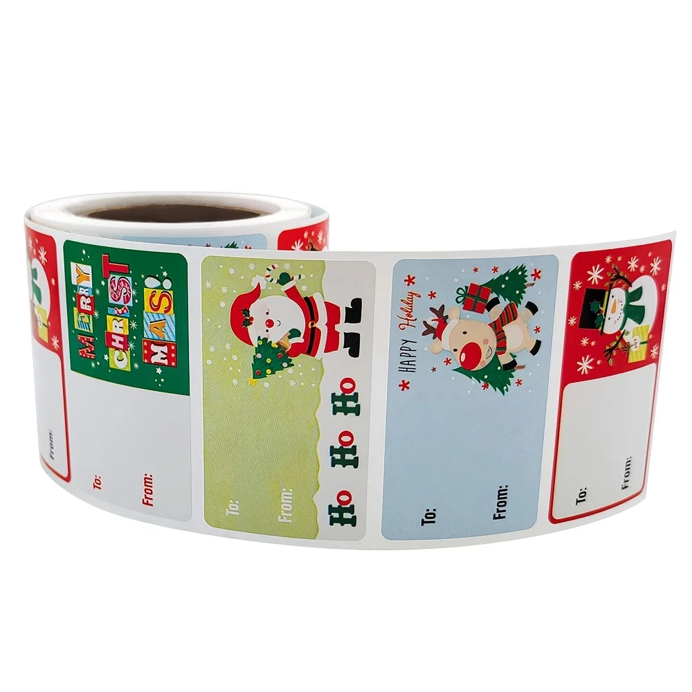250/500 Christmas Glitter Stickers – Self-Adhesive Mixed Colors Christmas Craft Stickers Richie's