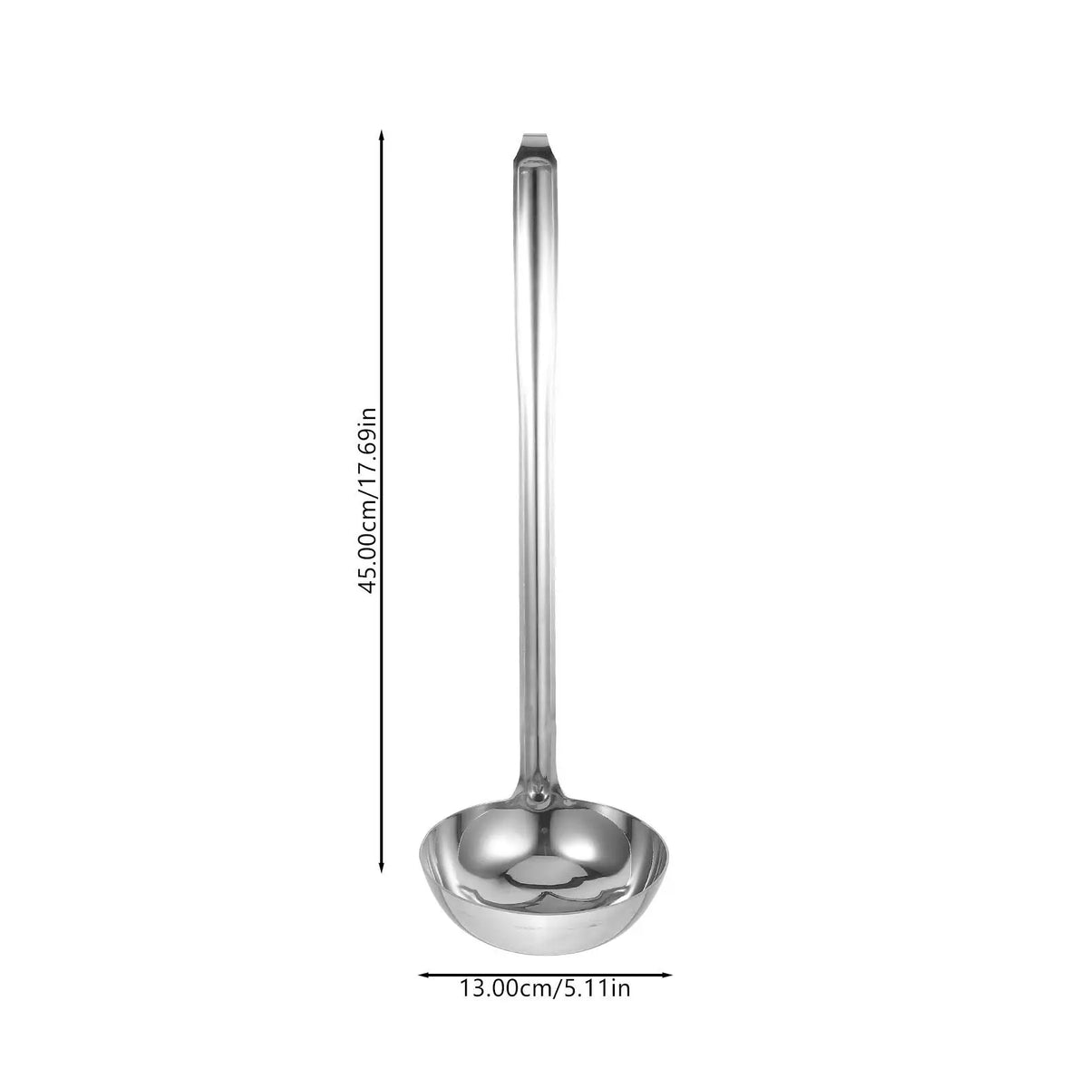 Stainless Steel Soup Ladle with Long Handle & Hanging Hook Soup Ladle Richie's