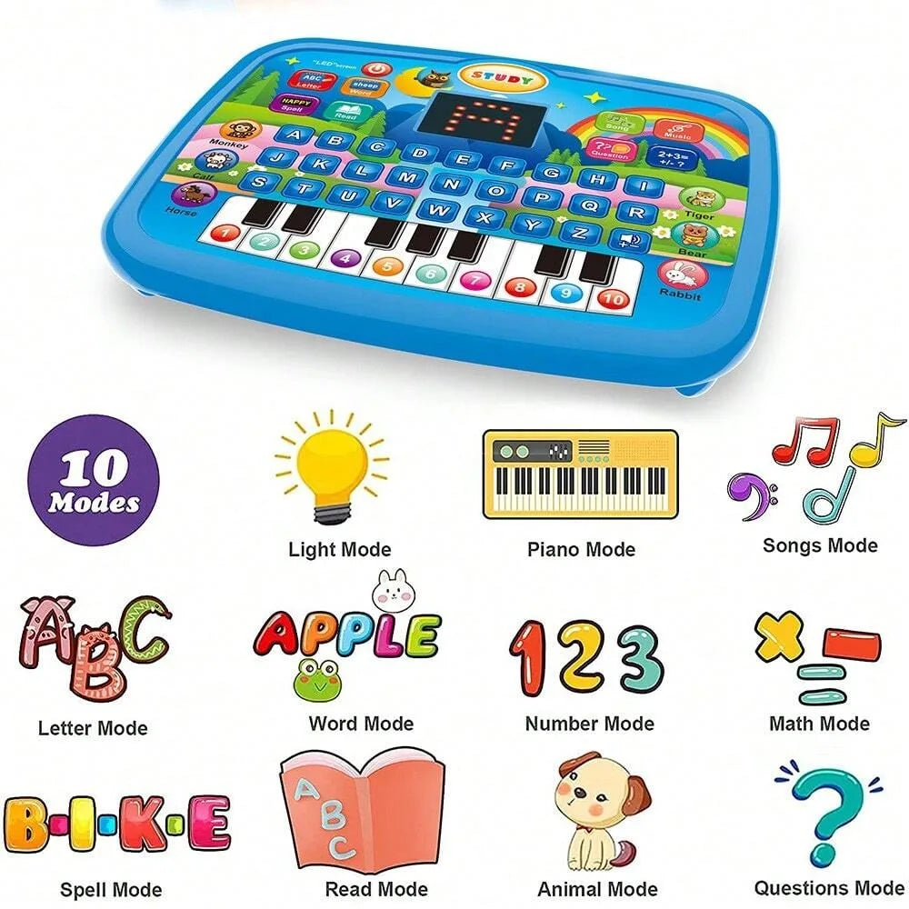 Kids Learning Tablet Toy – Early Education Computer with Music Kids Learning Toy Richie's
