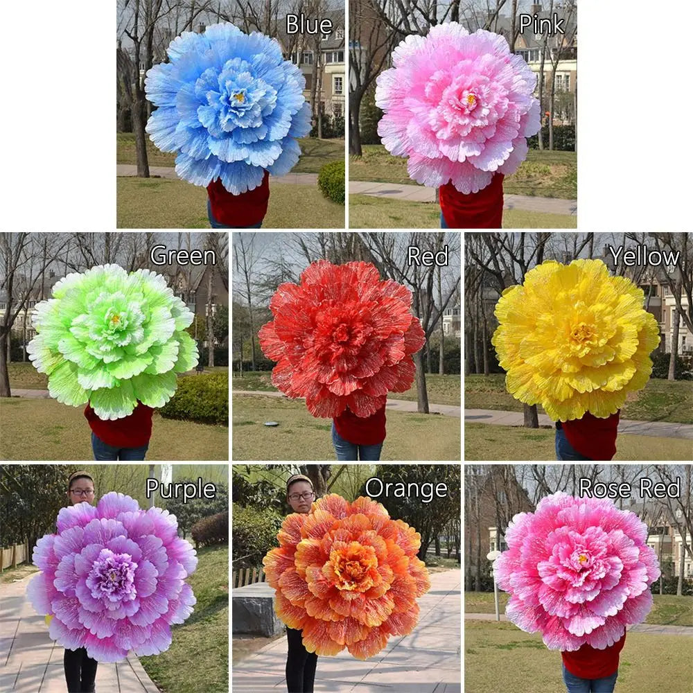70cm Bamboo Peony Dance Umbrella – Handmade Stage Art Prop Dance Prop Umbrella Richie's