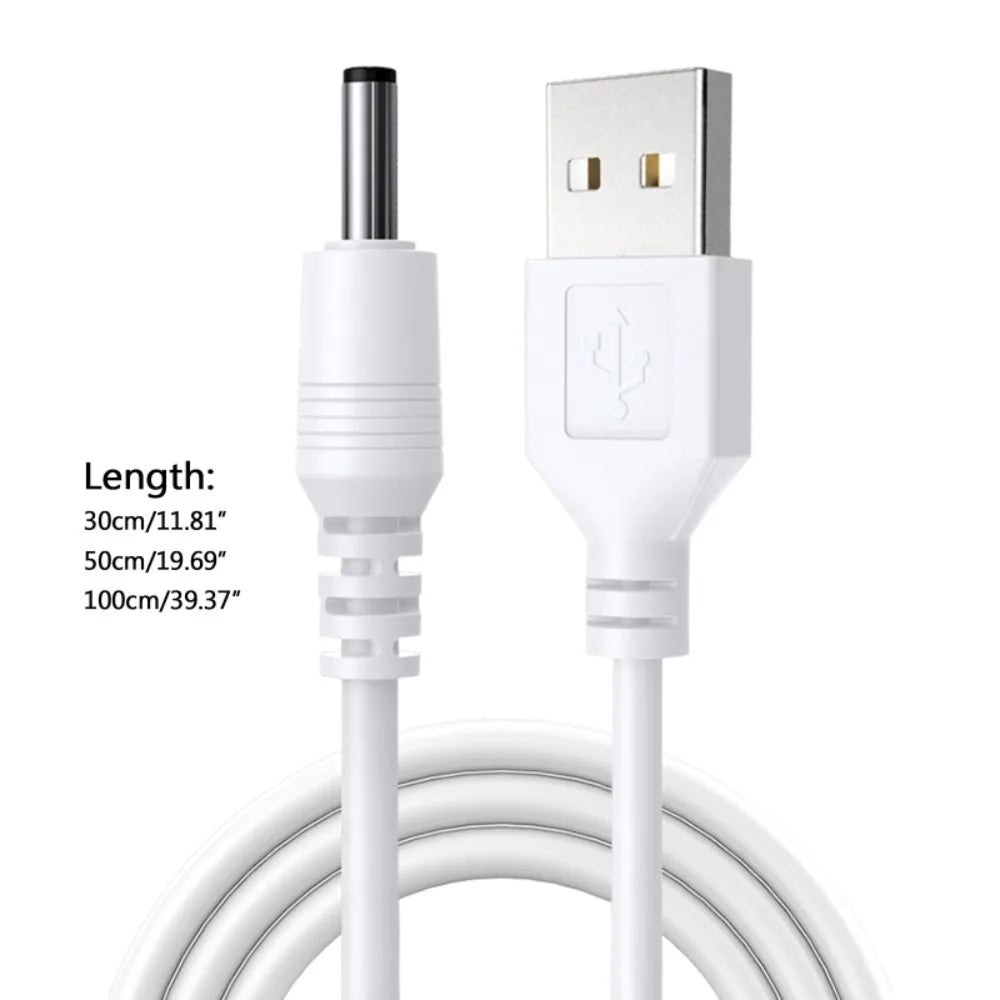 USB to DC 3.5×1.35mm 5V Power Cable – Universal Barrel Adapter USB Power Cable Richie's