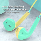 FUCHU 3.5mm Wired Earbuds Stereo Bass Headset With Mic Wired Earbuds Richie's