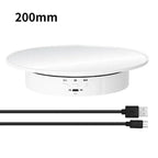 360° Electric Rotating Display Turntable 200mm | 3 Speeds Photography Display Turntable Richie's 200mm white Mirror
