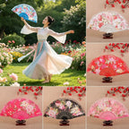Elegant Foldable Lace Hand Fan – Floral Vintage Dance Party Decorative Hand Fan Richie's