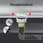 Stainless Steel Sink Strainer & Shower Hair Catcher Drain Filter Drain Strainer Filter Richie's