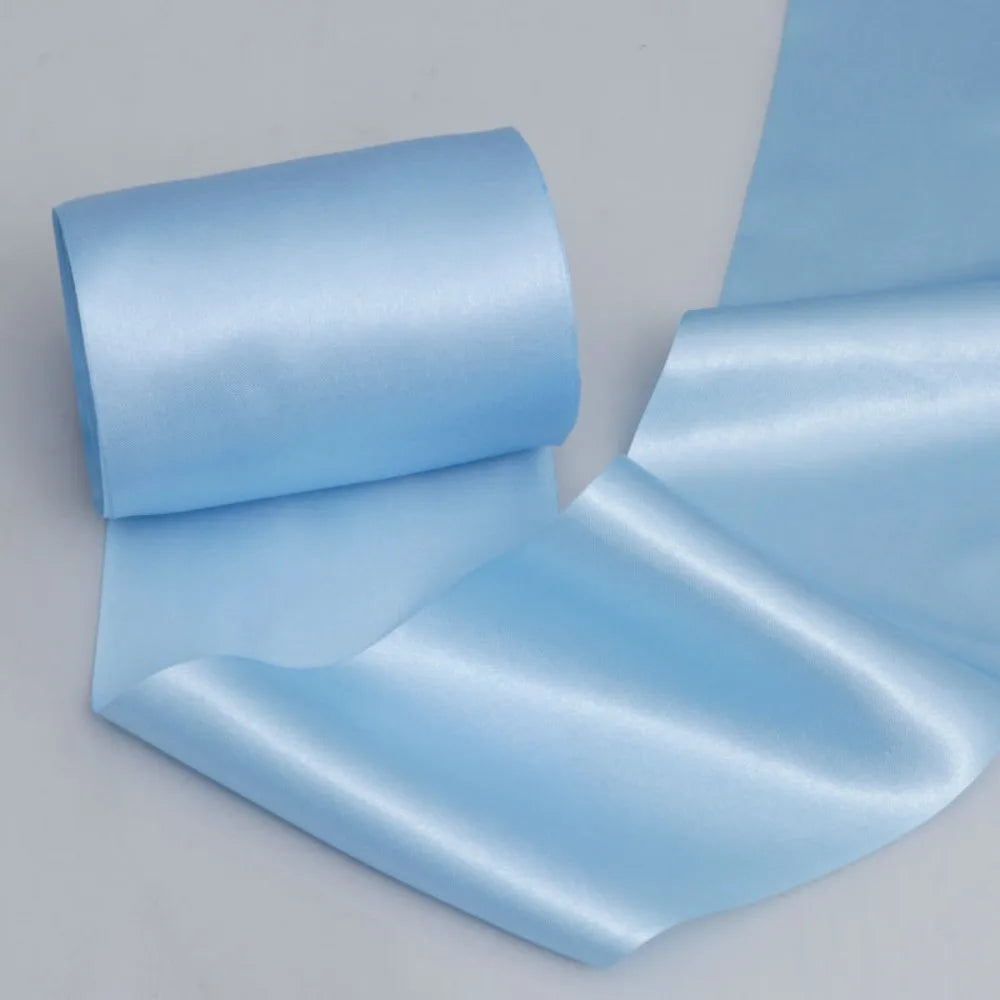 15cm Wide Satin Ribbon 20m Roll – Multicolor DIY Crafts Satin Craft Ribbon Richie's Blue L