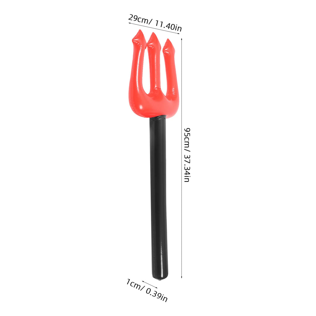 Inflatable Devil Fork Red PVC Halloween Cosplay Party Prop Costume Party Prop Richie's