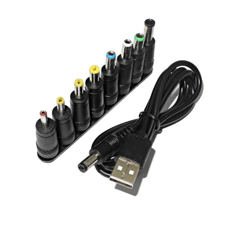 Universal USB to DC 9V Power Cable – 8 Interchangeable Connectors USB Power Cable Richie's