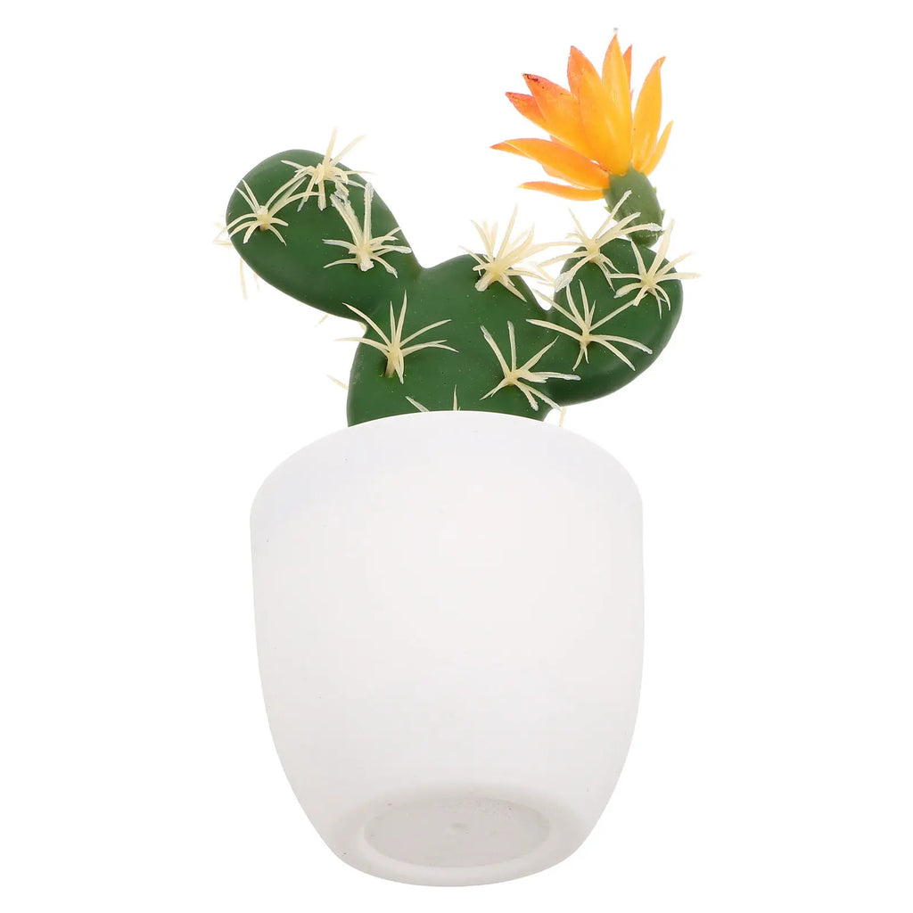 Mini Artificial Cactus Plants in Pots – 7" Faux Succulent Decor Artificial Plant Decor Richie's