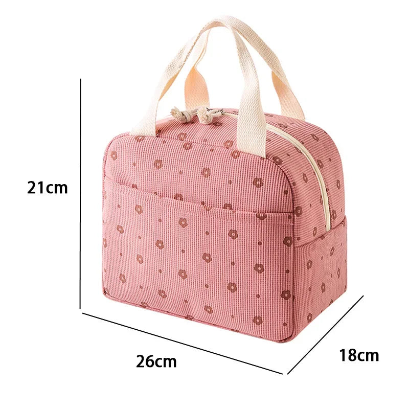 Floral Insulated Lunch Bag – Waterproof Thermal Cooler Tote Insulated Lunch Bag Richie's