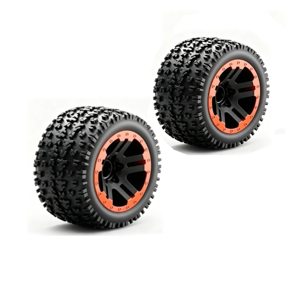 ZLL SG201 SG202 PRO/MAX 1/20 RC Car Tires & Wheels 2PCS RC Car Spare Parts Richie's Orange No plug