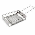 Foldable Stainless Steel Bread Grill Rack – Camping & BBQ Camping Grill Rack Richie's Silver