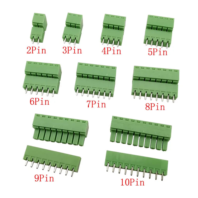 15EDG 3.81mm PCB Screw Terminal Block 5 Pair 2–12 Pin Connector PCB Terminal Block Richie's