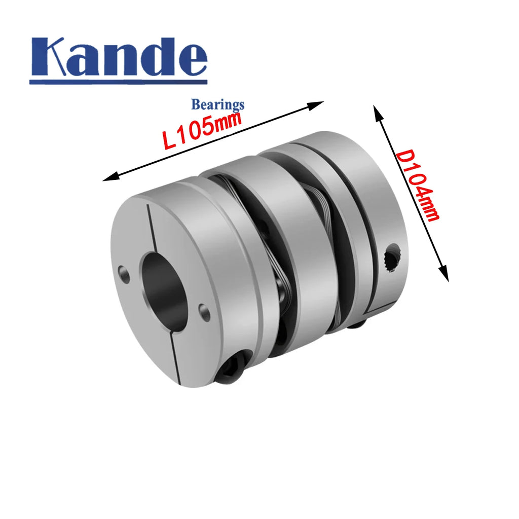 D104L105 Aluminum Double Diaphragm Coupling – Servo Motor Diaphragm Shaft Coupling Richie's 22X28